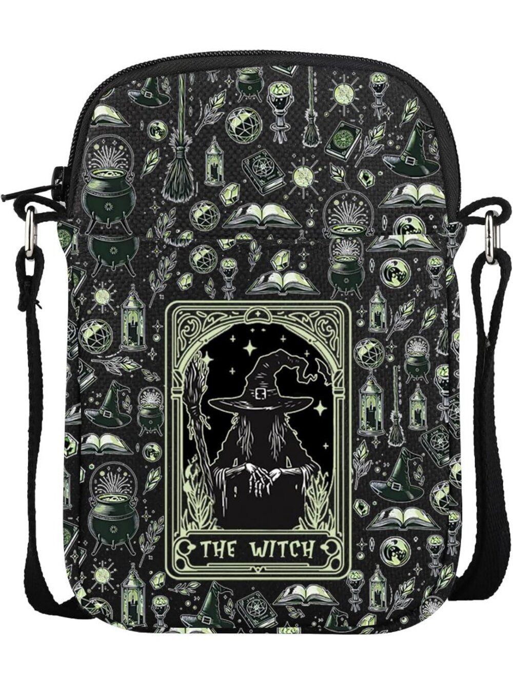 🎃Witch Gift Ideas Witchy Mini Black Crossbody Bag Witch Theme Gift Witchcraft